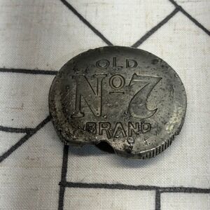Jack Daniel's Belt Buckle OS Silver Old No 7 Brand Bottle Cap Vintage 2005